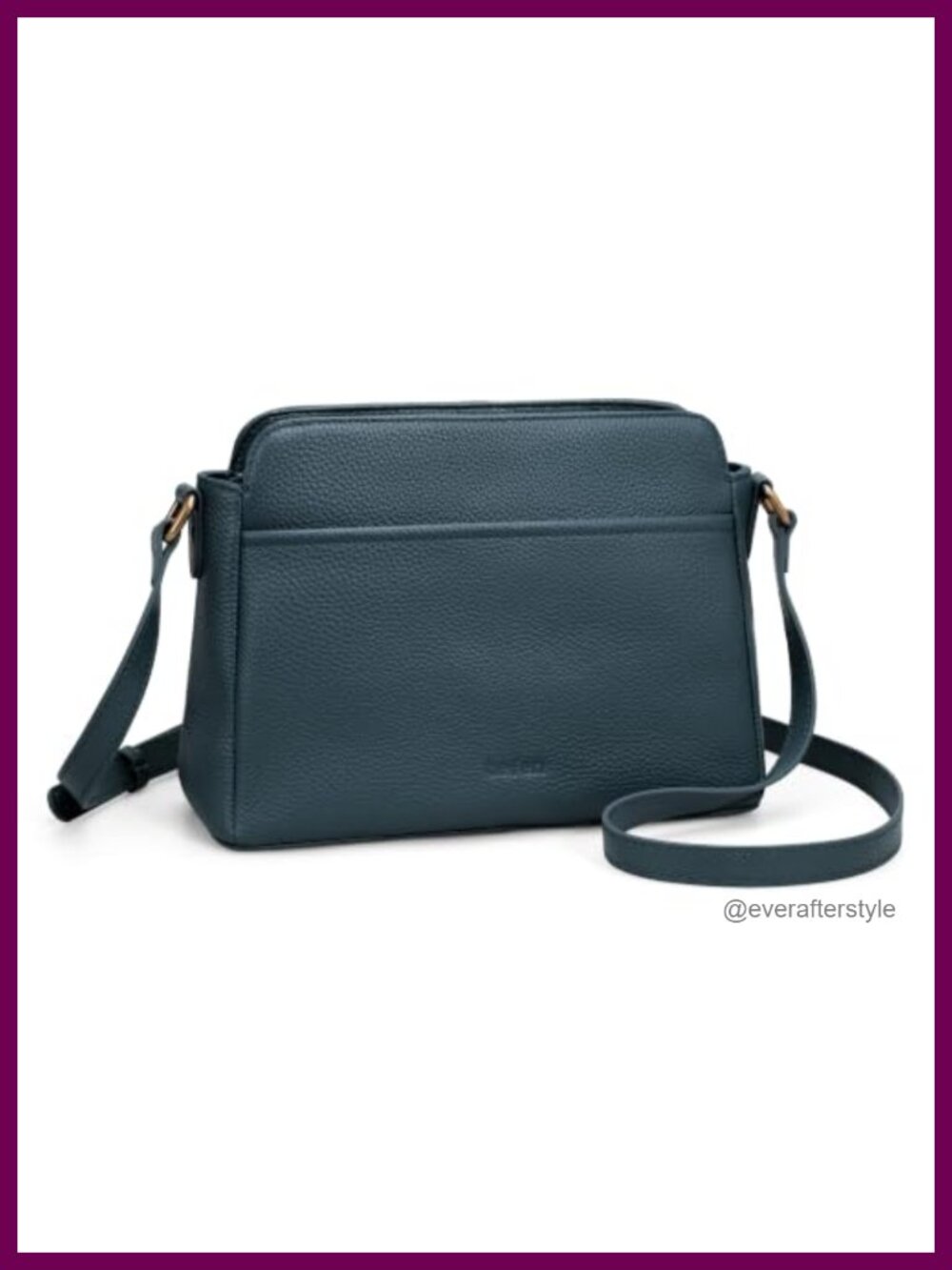 Genuine Leather Anti-Theft Crossbody Bag RFID Card Slots Small Purse